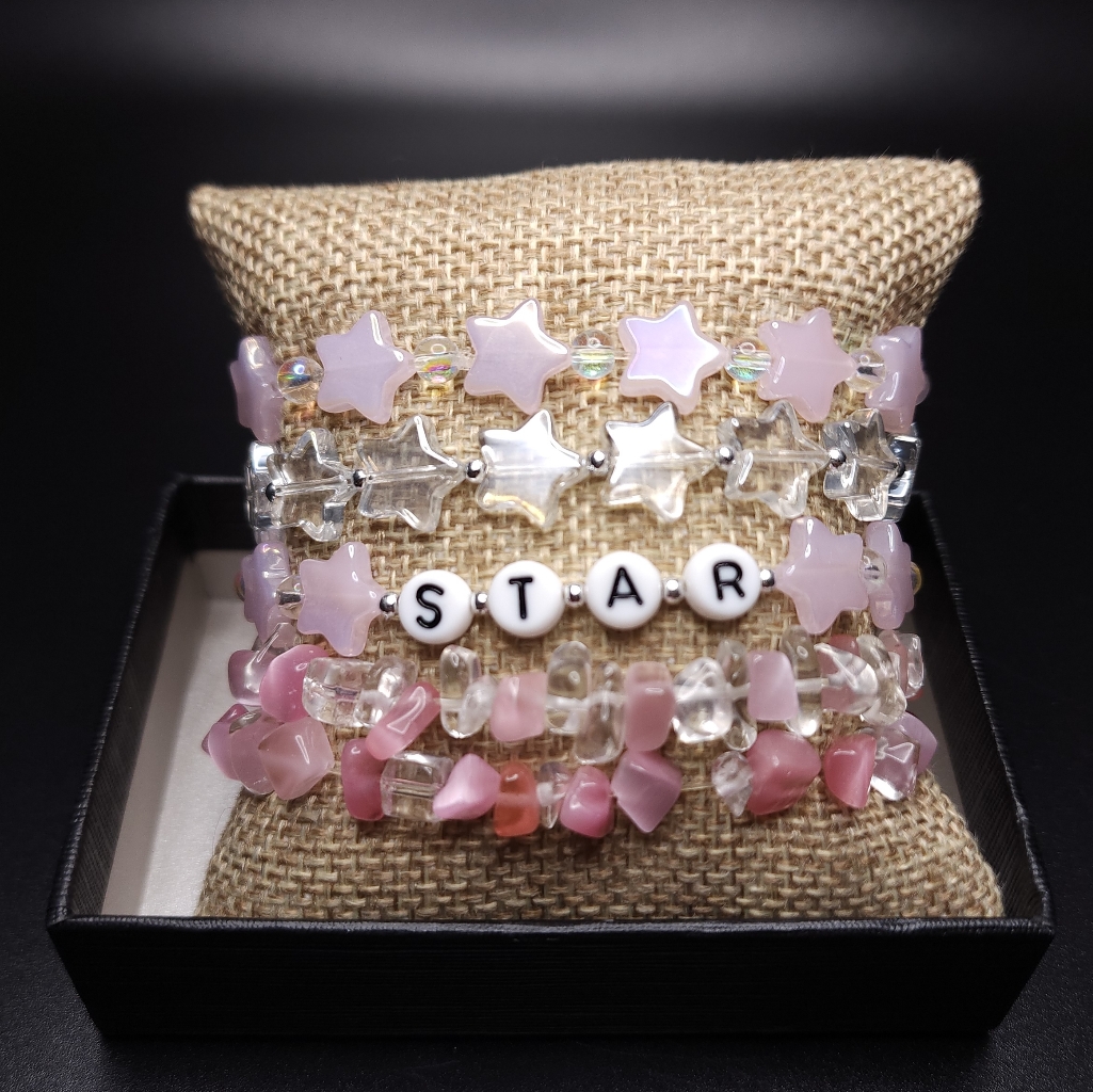 Stretch Bracelets "Star" 5 Stackable